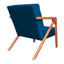 Ver imagem 3 de Poltrona Monalisa Decorativa Veludo Cores - DS Estofados - Azul Marinho