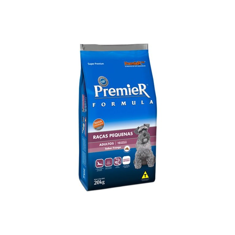 Ração Premier Pet Fórmula Cães Adultos Raças Pequenas 20kg
