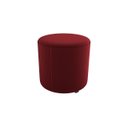 Ver imagem 1 de Puff Decorativo Copenhage Veludo Vinho E-432