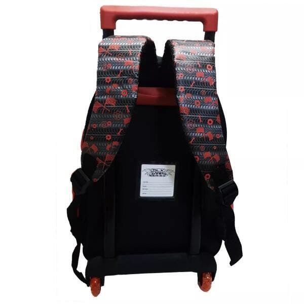 Kit Mochila Escolar Infantil Carrinho Com Rodinhas - 4