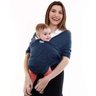 Canguru Bebê Infantil 3,5Kg a 16Kg Segurança Wrap Sling Kababy - Jeans - 2