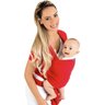 Canguru Bebê Infantil 3,5Kg a 16Kg Segurança Wrap Sling Kababy - Vermelho - 2