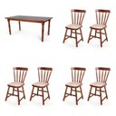 Ver imagem 2 de Conjunto 1 Mesa com 6 Cadeiras