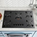 Ver imagem 2 de Cooktop 5 Bocas Preto com Mesa de Vidro Atlas U Top Bivolt