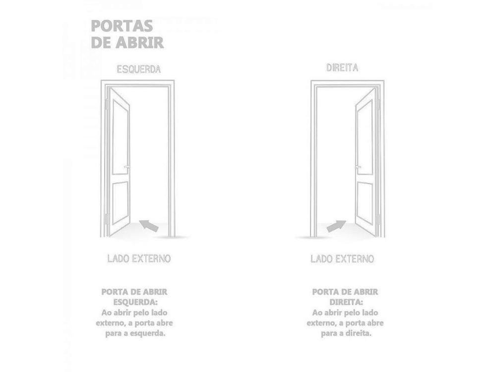 Porta de Alumínio Palheta Branca Maxx Direita - 210x60 - 2