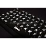 Teclado Braille Ampliado Baixa Visão Adaptado em Alto Contraste Teclas Pretas Letras Brancas - 4