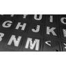 Teclado Braille Ampliado Baixa Visão Adaptado em Alto Contraste Teclas Pretas Letras Brancas - 2