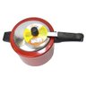 Panela de Pressão Mega Alumínio 4,5 Litros Alumínio Polido - Vermelho - Mr Cook - 2