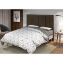 Ver imagem 5 de Cabeceira de Casal Estofada para Quarto Marrom Chocolate Lisboa