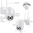 Ver imagem 1 de Camera de Segurança A8 Wifi Hd 1080p 2.0 Mp Visão Noturna Giratória Zoom 4x