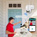 Ver imagem 5 de Camera de Segurança A8 Wifi Hd 1080p 2.0 Mp Visão Noturna Giratória Zoom 4x