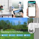Ver imagem 4 de Camera de Segurança A8 Wifi Hd 1080p 2.0 Mp Visão Noturna Giratória Zoom 4x