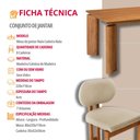 Ver imagem 7 de Mesa de Jantar Nala 220cm Madeira Tampo Laminado com 8 Cadeiras Nala