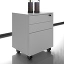 Ver imagem 4 de Gaveteiro com Chave para Escritório Home Office ME4148 MDP Branco - Gran Belo