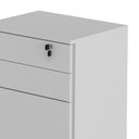 Ver mais imagens de Gaveteiro com Chave para Escritório Home Office ME4148 MDP Branco - Gran Belo