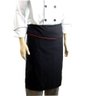 Kit Dólmã Para Chef de Cozinha + Touca Avental e Sapato Antiderrapante - Branco / Preto - P - 3