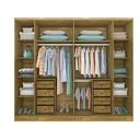 Ver imagem 2 de Guarda-Roupa Casal 6 Portas 8 Gavetas Sevilla Tcil Móveis