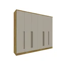 Ver imagem 3 de Guarda-Roupa Casal 6 Portas 8 Gavetas Sevilla Tcil Móveis