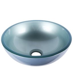 Cuba Vidro de Apoio Prata 30cm Para Banheiro - 3