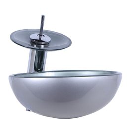 Cuba Vidro de Apoio Prata 30cm Para Banheiro - 5