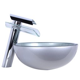 Cuba Vidro de Apoio Prata 30cm Para Banheiro - 4