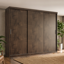 Ver imagem 1 de Guarda-Roupa Casal 3 Portas de Correr e 2 Gavetas Paris