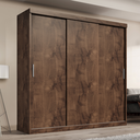 Ver imagem 1 de Guarda-roupa Casal 3 Portas de Correr e 2 Gavetas Paris