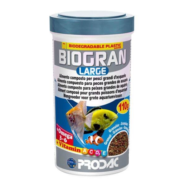 Ração Prodac Biogran Large 110G - Para Água Doce E Marinho