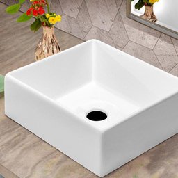 Cuba Pia Retangular Para Banheiro Tulipa Branco - 1