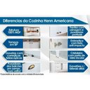 Ver imagem 5 de Balcão de Cozinha Americana 2 Portas C/tampo 80cm Cinza - Henn