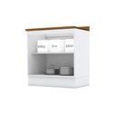 Ver imagem 2 de Balcão de Cozinha Americana 2 Portas C/tampo 80cm Cinza - Henn
