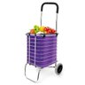 Carrinho de Feira Dobravel Aluminio Sacola Ecologica Compras Portátil Supermercado - 2
