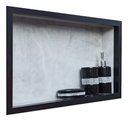 Ver imagem 4 de Kit com 2 Nichos Porcelanato Banheiros Cinza 60x32x10cm