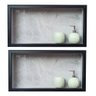 Kit com 2 Nichos Porcelanato Banheiros Cinza 60x32x10cm - 1