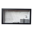 Ver imagem 5 de Kit com 2 Nichos Porcelanato Banheiros Cinza 60x32x10cm