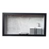 Kit com 2 Nichos Porcelanato Banheiros Cinza 60x32x10cm - 5