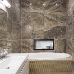 Kit com 2 Nichos Porcelanato Banheiros Cinza 60x32x10cm - 7