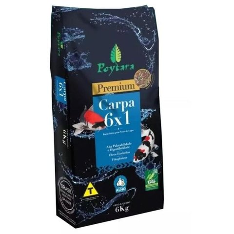 Ração para Carpas Poytara Sticks Premium Mix 6x1 -6kg