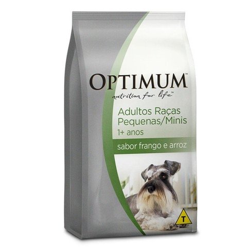 RAÇÃO OPTIMUM DOG ADULTO RAÇAS PEQUENAS FRANGO/ARROZ 10KG