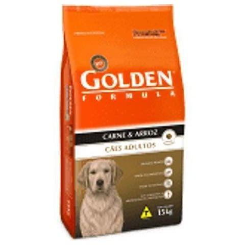 Ração Golden Formula Cães Adulto Carne/arroz Raças Médias e Grandes 15kg