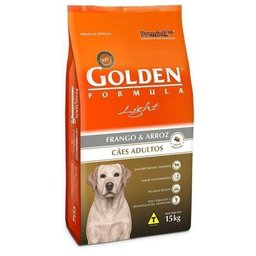 RAÇÃO GOLDEN FORMULA CÃES ADULTO LIGHT RAÇAS MÉDIAS E GRANDES15KG - 1