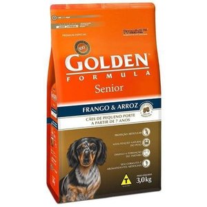RAÇÃO GOLDEN FORMULA CÃES SENIOR ADULTO RAÇAS PEQUENAS 3KG