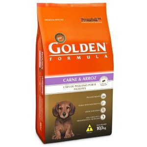 RAÇÃO GOLDEN FORMULA CÃES FILHOTE CARNE/ARROZ RAÇAS PEQUENAS 10KG