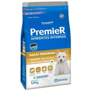Ração Premier Ambientes Internos Raças Pequenas Filhote 1KG