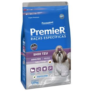 RAÇÃO PREMIER SHITZU ADULTO SABOR FRANGO 1KG