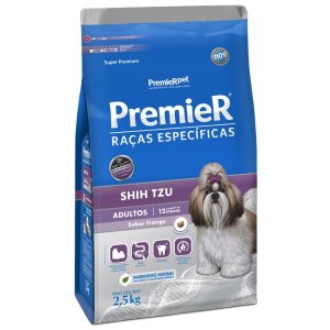 RAÇÃO PREMIER SHITZU ADULTO SABOR FRANGO 2,5KG