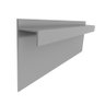 Perfil Rodapé Embutido, Mod "j", Alumínio Epóxi Cinza Fosco, 10 X 18 X 30 X 3000 Mm - 1