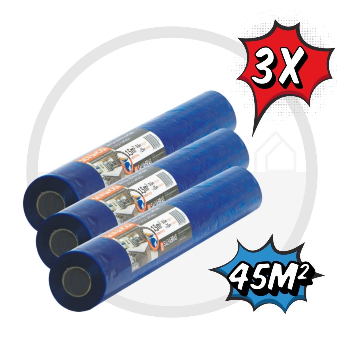 Kit 3x Salva Bancada Salvabras Protetor Autoadesivo 0,60x25m