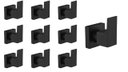 Ver imagem 1 de Kit 10 Acabamento Registro Chuveiro Quadrado Preto Fosco Alavanca Padrão Deca Metal 1/2" - 3/4" ou 1
