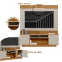 Ver imagem 3 de Home Para Sala Tv 75 Polegadas Barretos Nature Off White Linea Brasil